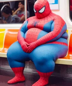 Fat Spiderman Diamond Painting