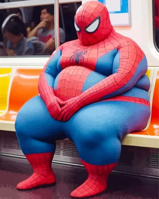 Fat Spiderman Diamond Painting