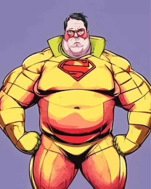 Fat Super Hero Diamond Painting