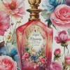 Flower Perfume Bottle Diamond Painting