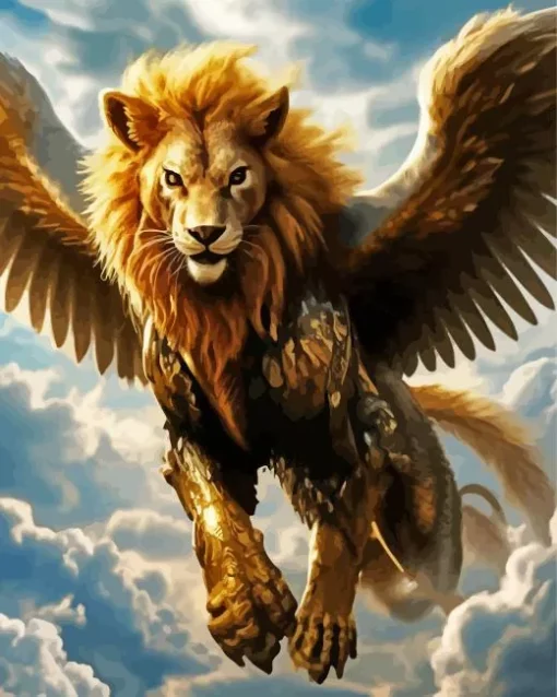 Griffin Lion Diamond Painting