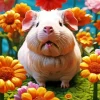 Guinea Pig Flower Diamond Painting