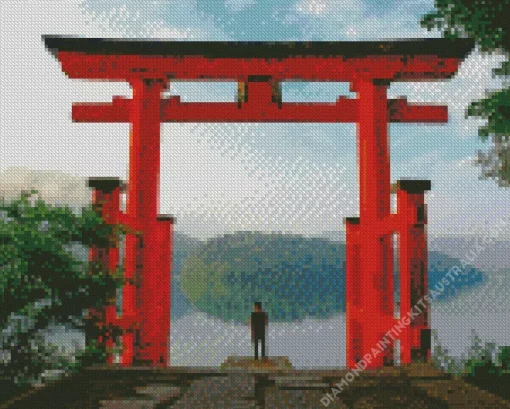 Hakone Shinto Shrine Diamond Painting