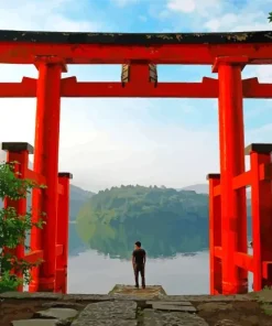 Hakone Shinto Shrine Diamond Painting