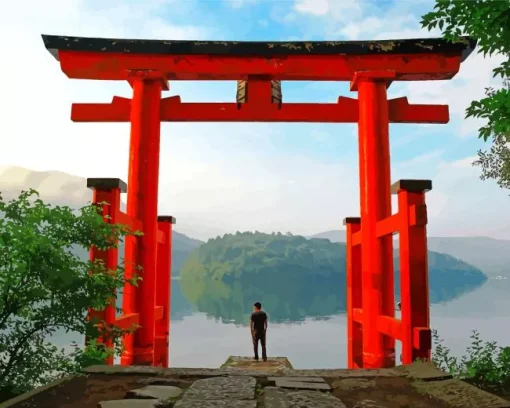 Hakone Shinto Shrine Diamond Painting