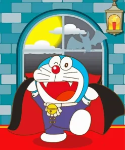 Halloween Doraemon Diamond Painting