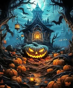 Halloween House Diamond Painting