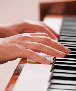 Hands Playing Piano Diamond Painting