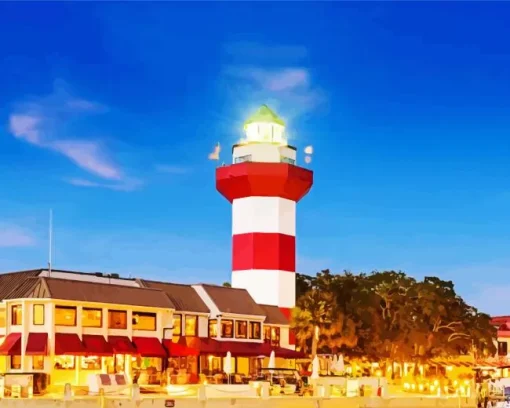 Harbour Town Lighthouse Diamond Painting