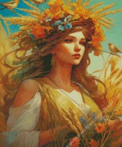 Harvest Girl Diamond Painting