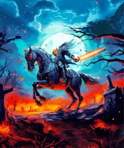 Headless Horseman Diamond Painting