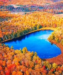 Heart Lake Canada Diamond Painting