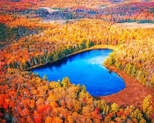 Heart Lake Canada Diamond Painting