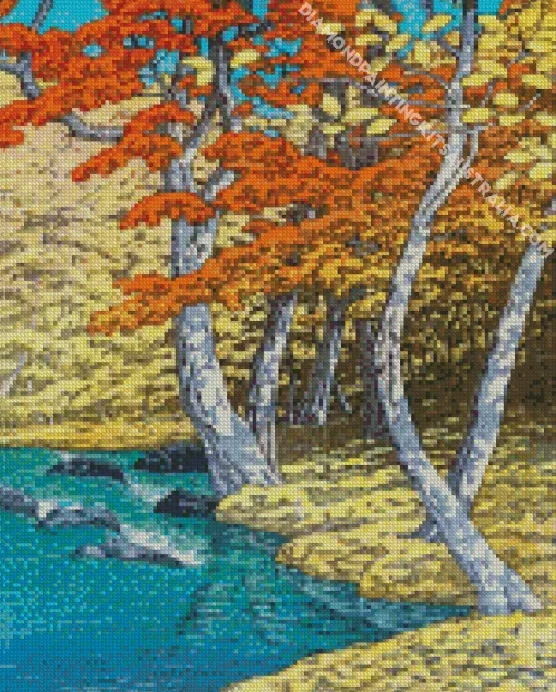 Herfst In Oirase Hasui Kawase Diamond Painting