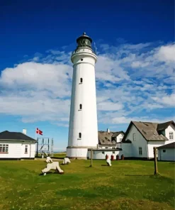 Hirtshals Fyr Lighthouse Diamond Painting