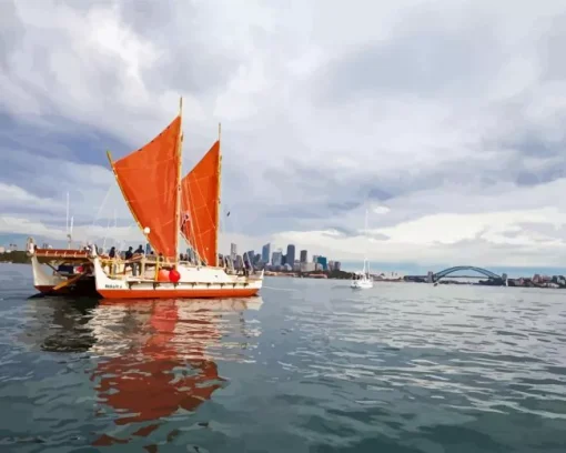 Hokulea Boat Diamond Painting