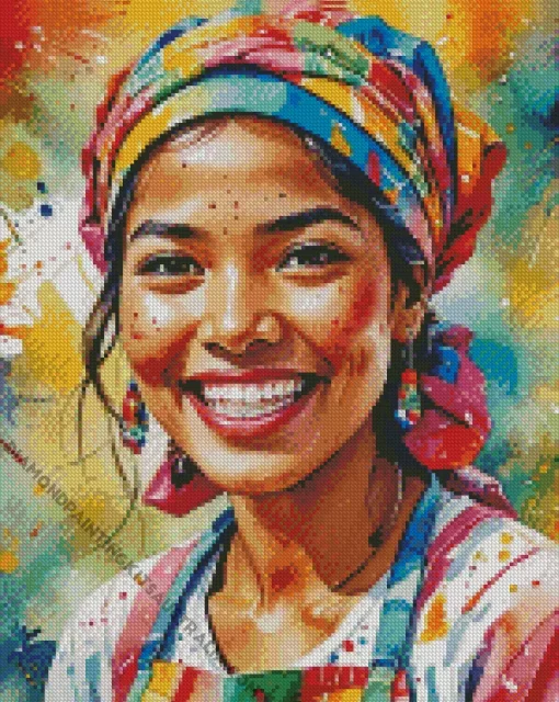 Lady Smiling Diamond Painting