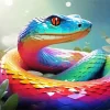 Rainbow Snake Diamond Painting