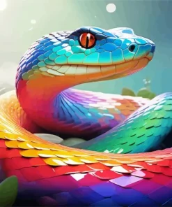 Rainbow Snake Diamond Painting