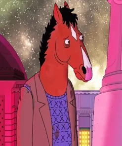 Sad Bojack Diamond Painting