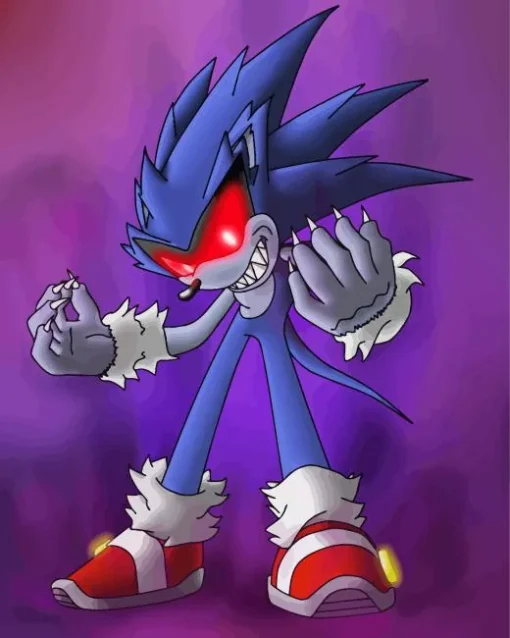 Sonic With Red Eyes Diamond Painting