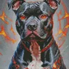 Staffordshire Dog Diamond Painting