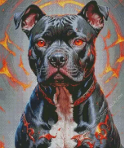 Staffordshire Dog Diamond Painting