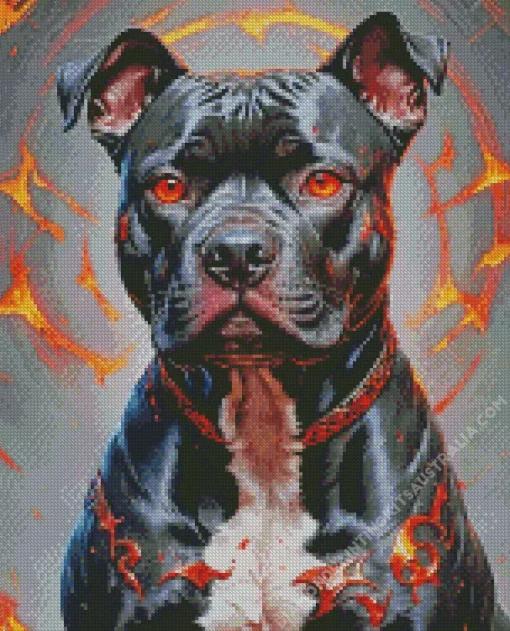 Staffordshire Dog Diamond Painting