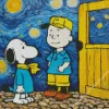 Starry Night Snoopy Diamond Painting