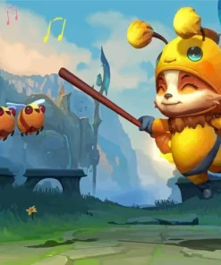 The Bee Teemo Diamond Painting