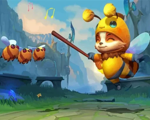 The Bee Teemo Diamond Painting