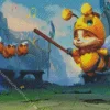 The Bee Teemo Diamond Painting