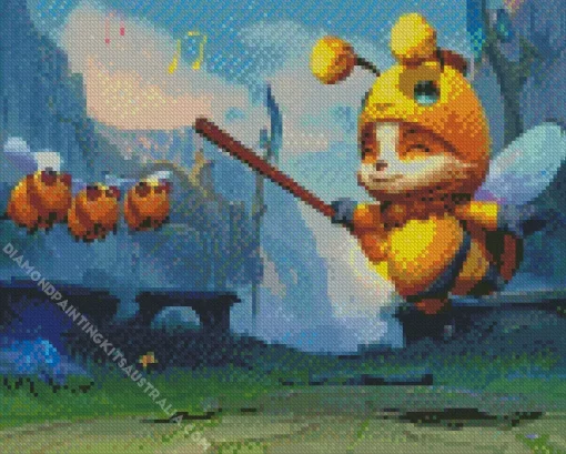 The Bee Teemo Diamond Painting