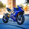 Yamaha Blue Motorbike Diamond Painting