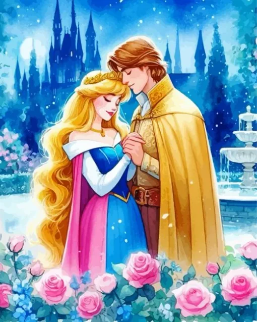Aurora And Prince Diamond Painting
