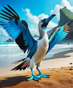 Blue Footed Booby Diamond Painting