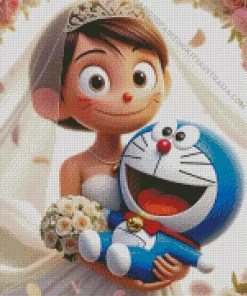 Doraemon Wedding Diamond Painting