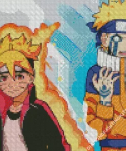 Naruto And Boruto Uzumaki Diamond Painting