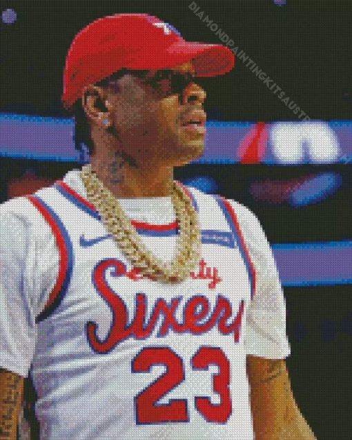 Allen Iverson Diamond Painting