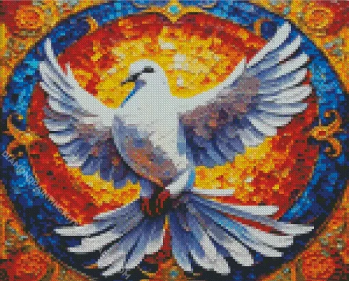 Artistic Dove Diamond Painting