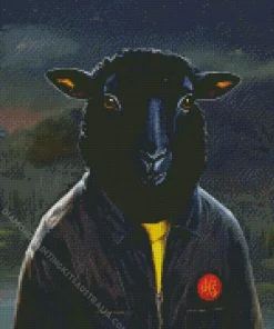 Black Sheep Diamond Painting