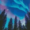 Borealis Trees Diamond Painting
