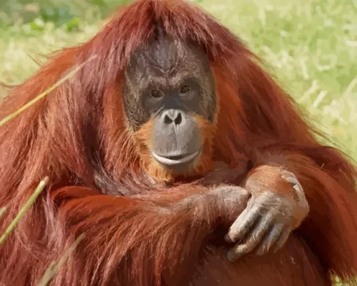 Bornean Orangutan Diamond Painting