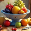 Bowl Of Fruit Still Life Diamond Painting