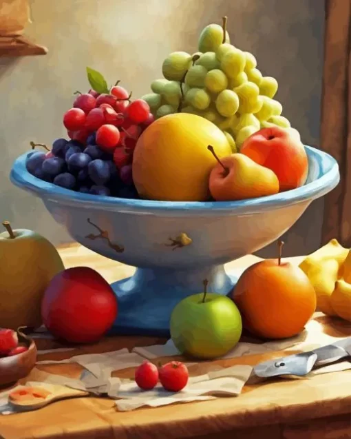 Bowl Of Fruit Still Life Diamond Painting
