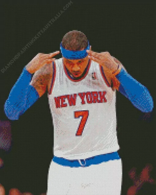 Carmelo Anthony Diamond Painting