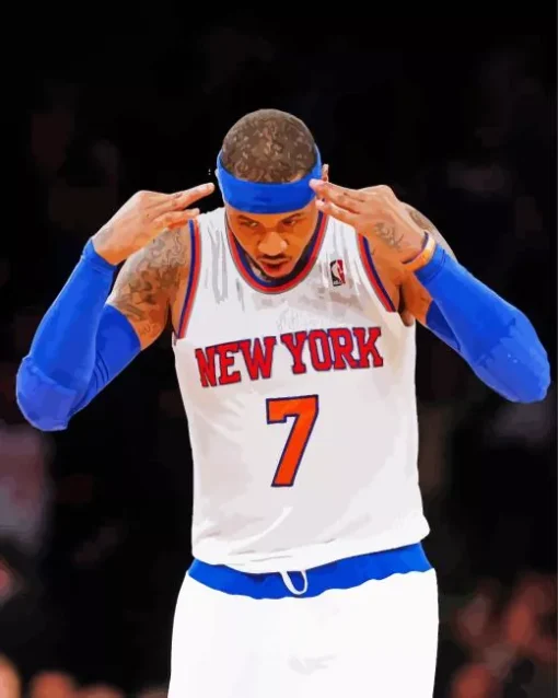 Carmelo Anthony Diamond Painting