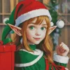 Christmas Elf Girl Diamond Painting