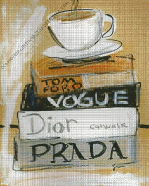 Cool Dior Chanel Books Art Diamond Painting