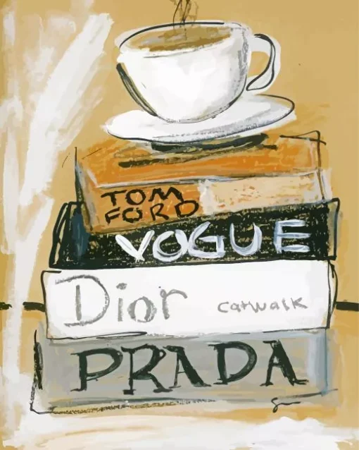 Cool Dior Chanel Books Art Diamond Painting